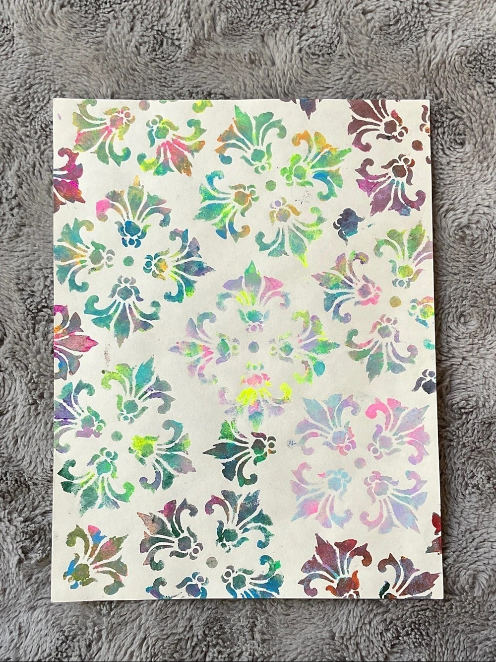 Multicolor Floral Art Background Painting